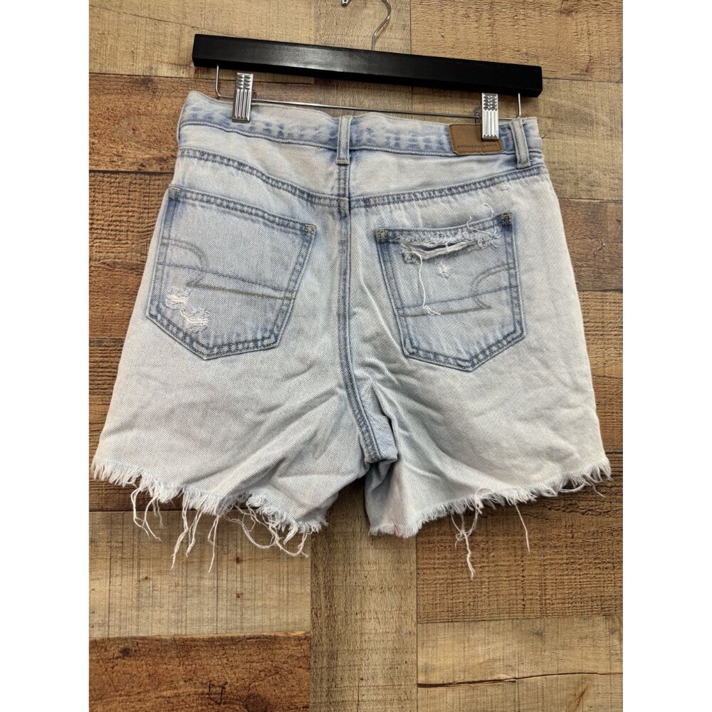American Eagle Mom Shorts Size 2 Frayed Hem Distressed - Picture 4 of 8